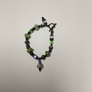 Vintage glass bead bracelet
